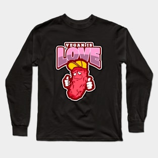 Vegan Is Love Long Sleeve T-Shirt